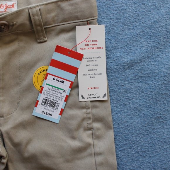 Brand New Cat & Jack Boys Pants,   6 Slim - Picture 3 of 4